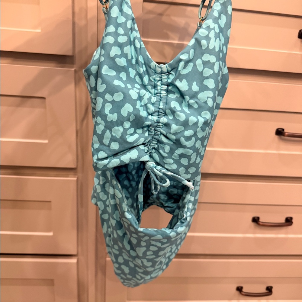 Midori Teal and Light Blue Swimwear - Picture 4 of 8